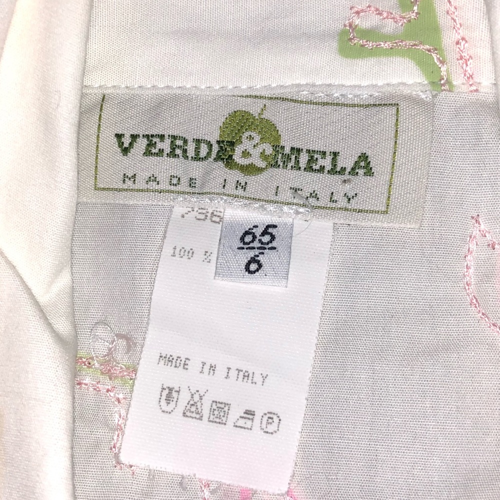 Girls Verde & Mela Button Down Floral Shirt, Size 6 - Picture 3 of 4